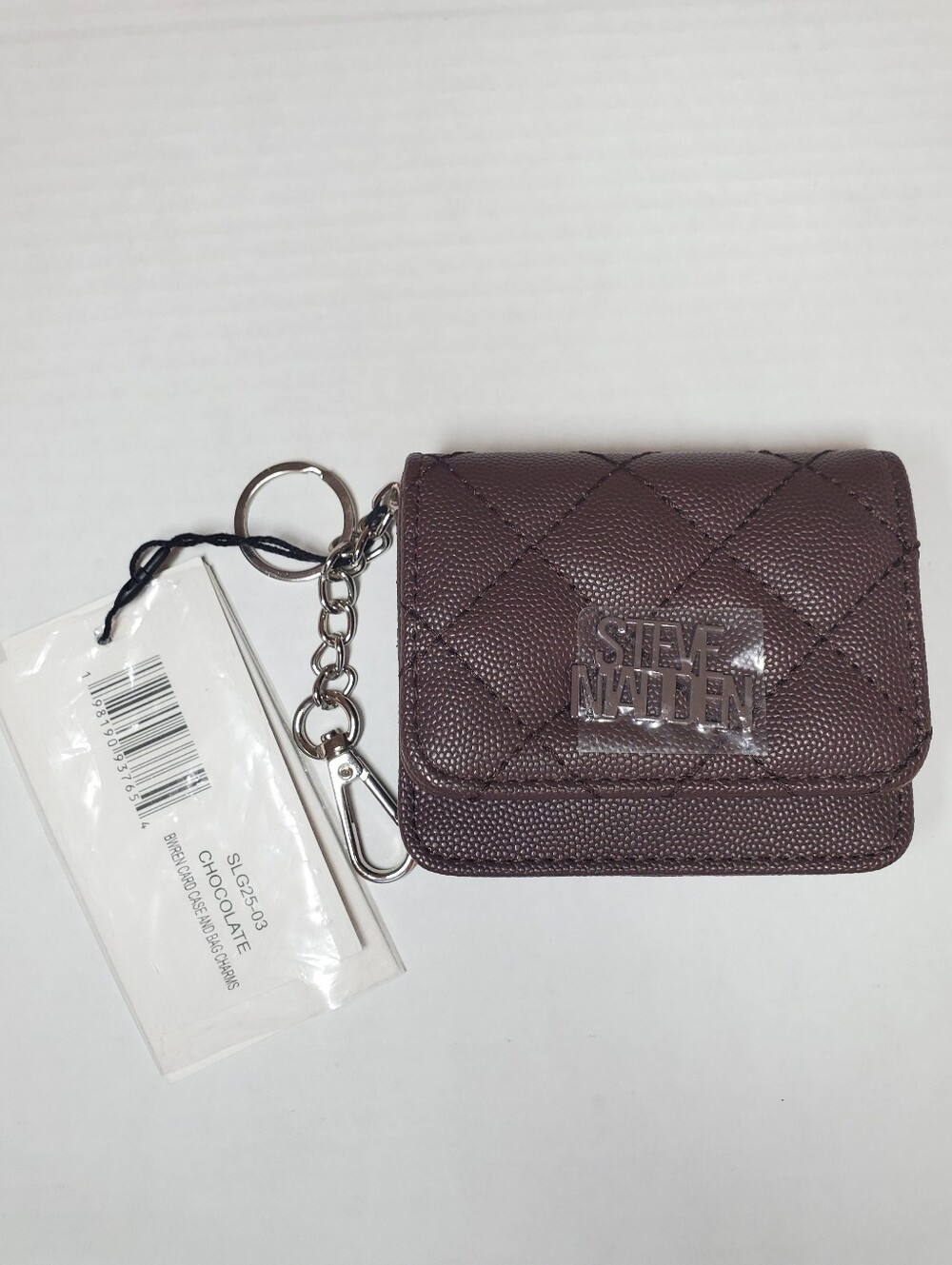 Steve Madden Quilted Cardholder Bag Charm
